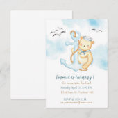 Aangepast voor baby van beer voor spoedzeilor kaart (Voorkant / Achterkant)