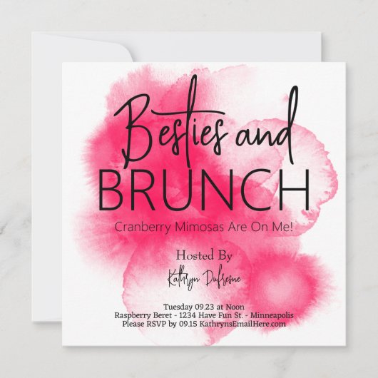 Aangepast voor Besties en Brunch Kaart (Voorkant)