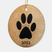 Aangepast voor bijtende paw afdrukken keramisch ornament (Links)