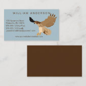 Aangepast voor blauwe en bruine rode Hawk-buisvorm Visitekaartje (Voorkant / Achterkant)