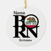 Aangepast voor BORN Santa Cruz Keramisch Ornament (Voorkant)