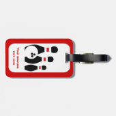 Aangepast voor Bowling ball en spelden Bagagelabel (Achterkant horizontaal)