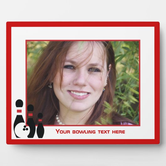 Aangepast voor Bowling ball en spelden Fotoplaat (Voorkant)