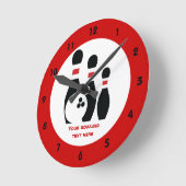 Aangepast voor Bowling ball en spelden Ronde Klok (Hoek)