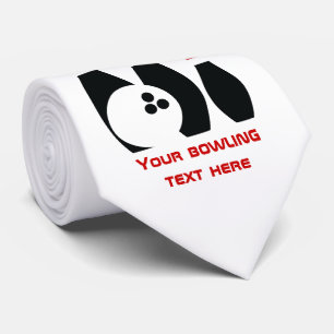 Aangepast voor Bowling ball en spelden Stropdas