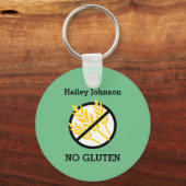 Aangepast voor Celiak of Tarweallergie Aangepaste  Sleutelhanger (Voorkant)