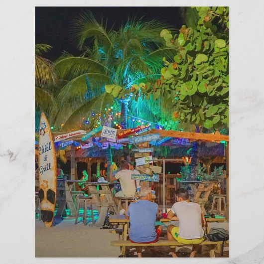 Aangepast voor Club Summer Beach Party toevoegen f Flyer (Achterkant)