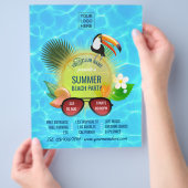 Aangepast voor Club Summer Beach Party toevoegen f Flyer (Hand)