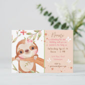 Aangepast voor Cute baby lemur-verjaardagsfeestje Kaart (Staand voorkant)