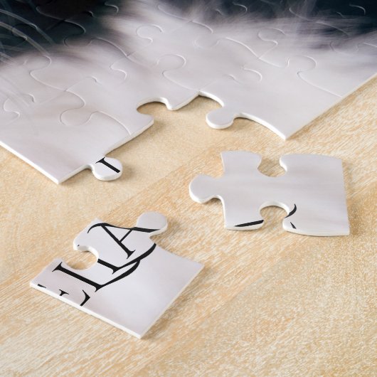 Aangepast voor de foto van uw hond legpuzzel (Zijkant)