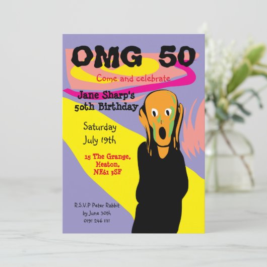 Aangepast voor de vijftigste verjaardag van de uit kaart (Staand voorkant)