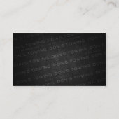 Aangepast voor Don's Towing Visitekaartje (Achterkant)