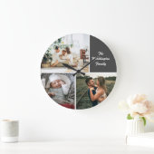 Aangepast voor drie fotocollage grote klok (Huis)