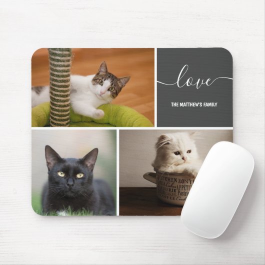 Aangepast voor drie fotocollage muismat (Met muis)