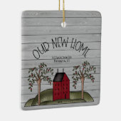 Aangepast voor eerste kerstmis met nieuw startpunt keramisch ornament (Rechts)