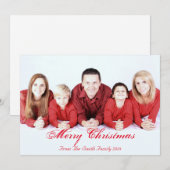 Aangepast voor eigen fotokerstmis feestdagenkaart (Voorkant / Achterkant)