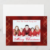 Aangepast voor eigen fotokerstmis feestdagenkaart (Voorkant / Achterkant)