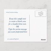 Aangepast voor eilandkleur briefkaart (Achterkant)