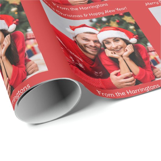 Aangepast voor foto en tekst cadeaupapier (Rol Hoek)