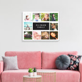Aangepast voor fotocollage, wit en zwart canvas afdruk (Insitu (Woonkamer))