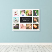 Aangepast voor fotocollage, wit en zwart canvas afdruk (Insitu (Houten vloer))