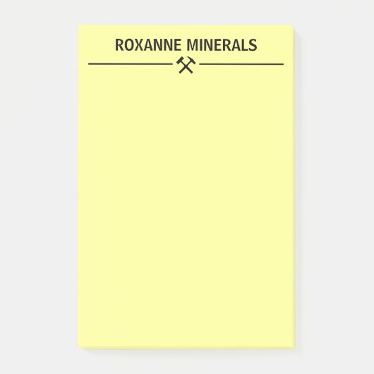 Aangepast voor geologen post-it® notes (Voorkant)