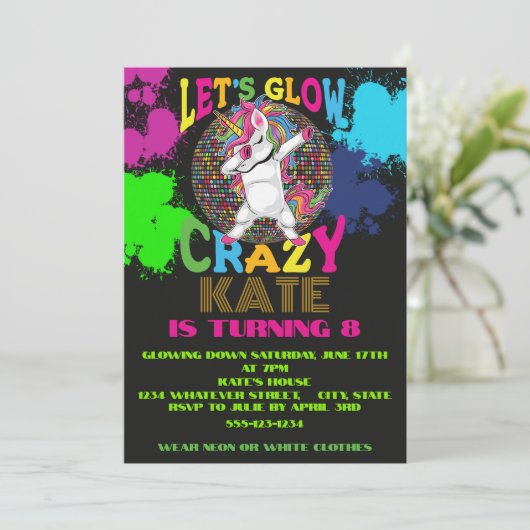 Aangepast voor gloedfeest kaart (Staand voorkant)