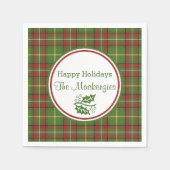 Aangepast voor groene kerstcadeautjes servetten (Voorkant)