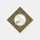 Aangepast voor groene kerstcadeautjes servetten (Hoek)