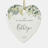 Aangepast voor iedereen die kerstfoto hoort keramisch ornament (Rechts)