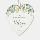 Aangepast voor iedereen die kerstfoto hoort keramisch ornament (Links)