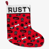 Aangepast voor je huishouden grote kerstsok (Voorkant)