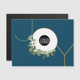 Aangepast voor je logo hier Blauwe kerst