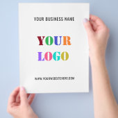 Aangepast voor je Logo SMS Promotion Business Flye Flyer (Hand)