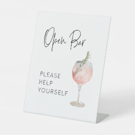 Aangepast voor Julie_Drinken Teken Reclamebord Met Voetstuk