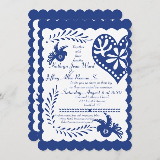 Aangepast voor Kathryn Blue Kaart (Voorkant / Achterkant)