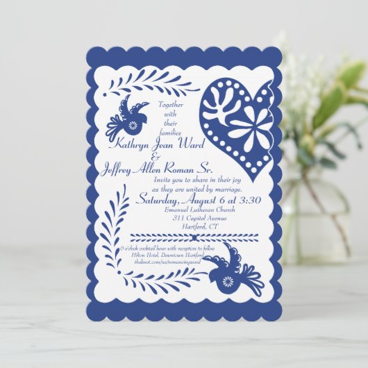 Aangepast voor Kathryn Blue Kaart (Staand voorkant)