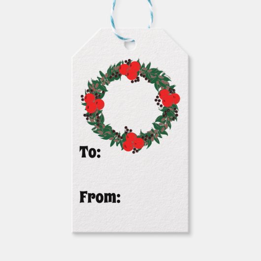 Aangepast voor kerstmis cadeaulabel (Voorkant)