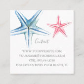 Aangepast voor kustvaart vierkante visitekaartje (Voorkant)