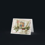 Aangepast voor liefdevolle nativiteitscollage feestdagen kaart<br><div class="desc">De liefdevolle kraakbedekking past binnengroeten aan</div>