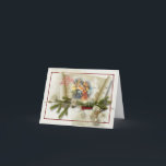 Aangepast voor liefdevolle nativiteitscollage feestdagen kaart<br><div class="desc">De liefdevolle kraakbedekking past binnengroeten aan</div>