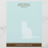 Aangepast voor lijnblauwe bruine poothuisje briefhoofd (Voorkant)