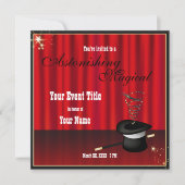 Aangepast voor Magische Gebeurtenis uitgenodigd Kaart (Voorkant)