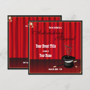 Aangepast voor Magische Gebeurtenis uitgenodigd Kaart