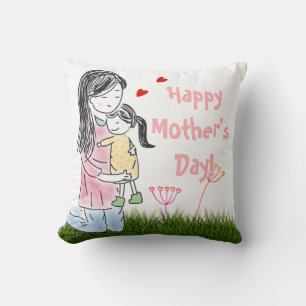 Aangepast voor mam en dochter kussen