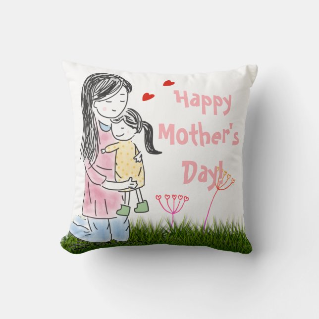 Aangepast voor mam en dochter kussen (Voorkant)