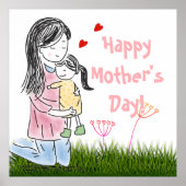 Aangepast voor mam en dochter poster (Voorkant)