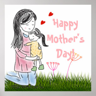 Aangepast voor mam en dochter poster