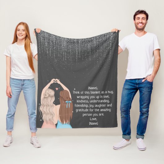 Aangepast voor mijn beste vriend fleece deken (In situ)