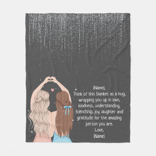 Aangepast voor mijn beste vriend fleece deken (Voorkant)